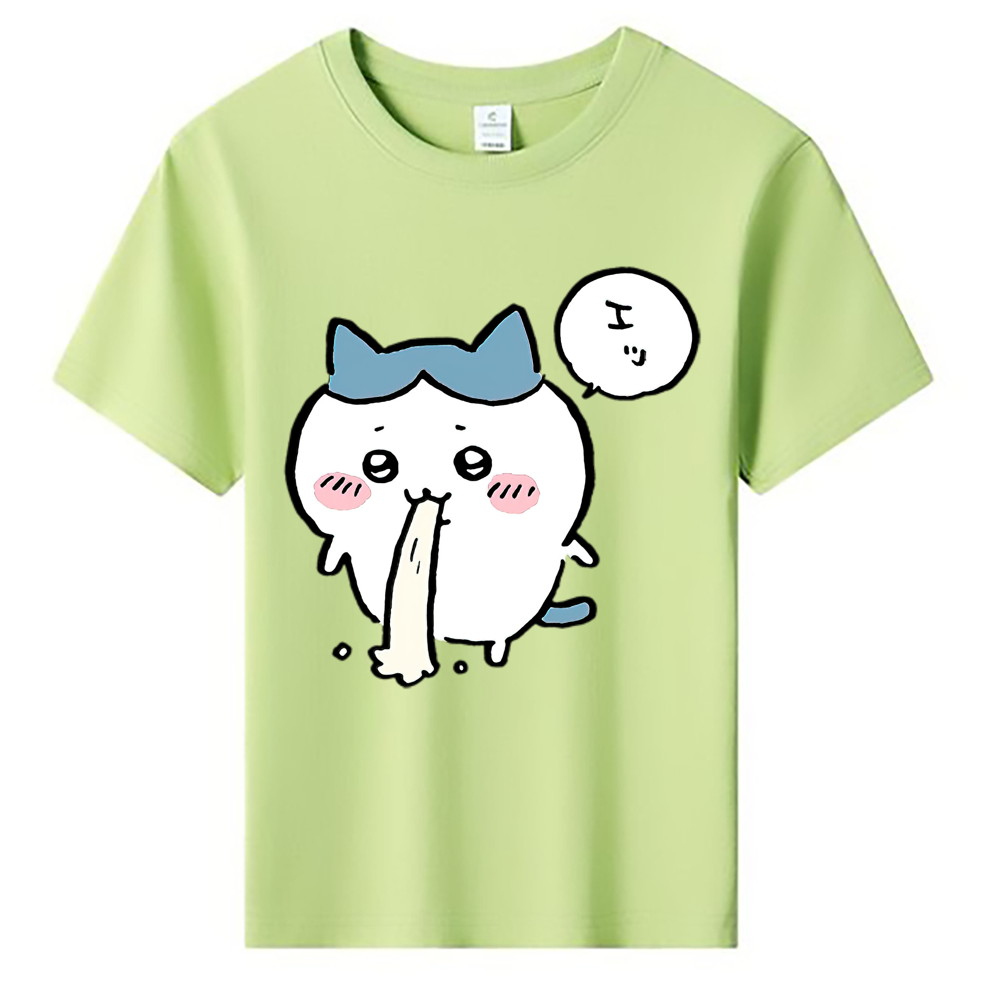 （画像用） ちいかわ ハチワレ Chii-kawa hachiware 綿100％キッズTシャツ（フロントプリント）